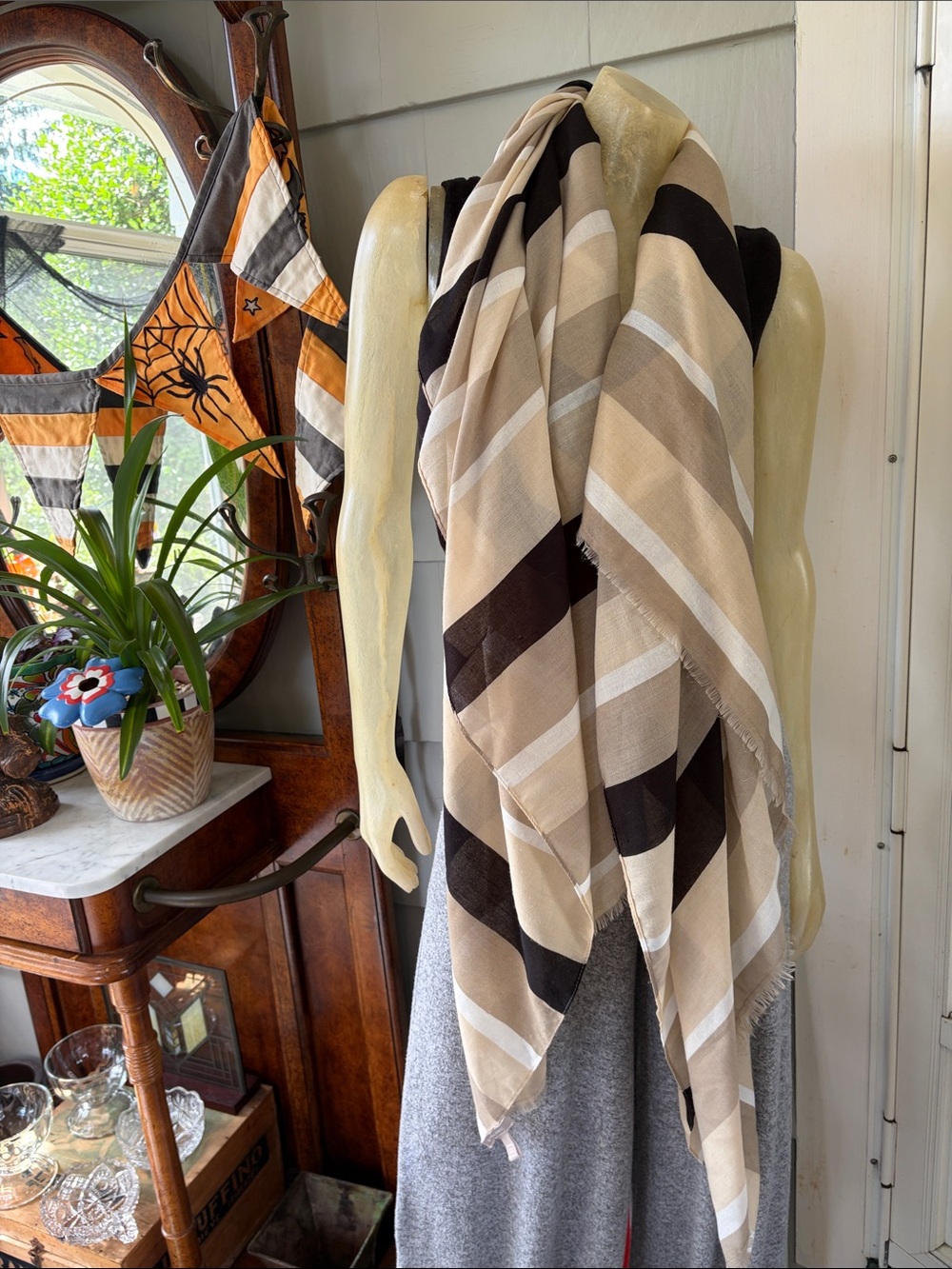 Banana Republic Lightweight Striped Scarf